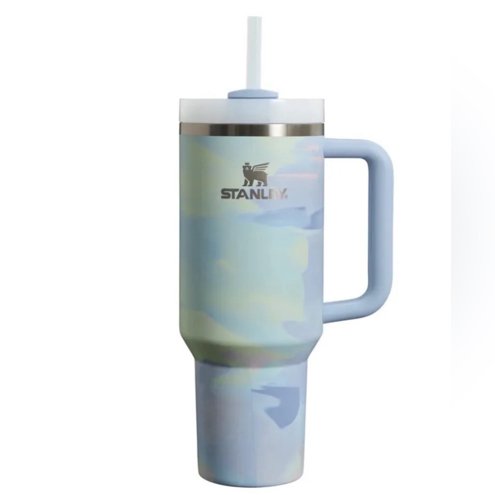 STANLEY CLEAN SLATE QUENCHER H2.0 TUMBLER 40 OZ - Cool Serene Brushstrokes